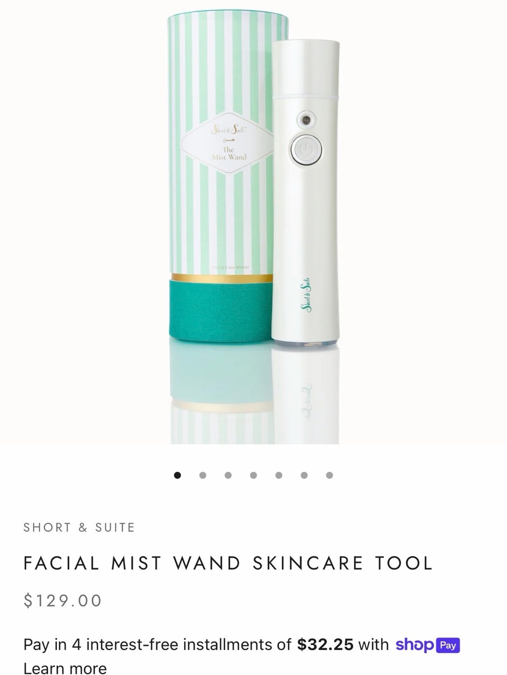 Short & Suite Facial Mist Wand - Portable Hydration Tool